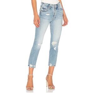 MOTHER Superior the Tomcat High Rise Straight Jeans the Confession 25 Cropped